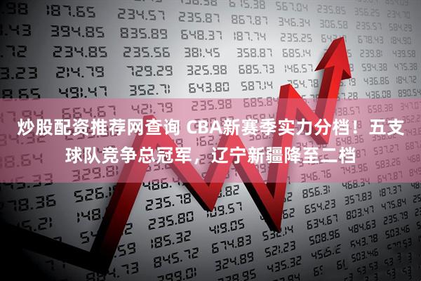 炒股配资推荐网查询 CBA新赛季实力分档！五支球队竞争总冠军，辽宁新疆降至二档